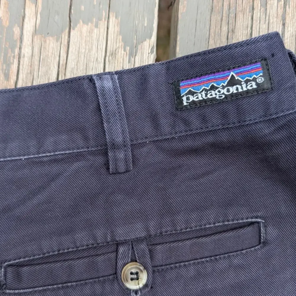 Vintage Patagonia Sun Faded Navy Canvas Pants Y2K Workwear Skater Mens 33x29